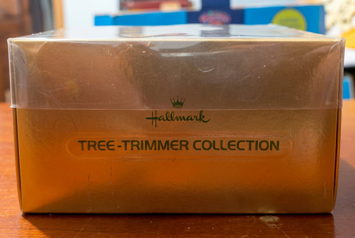 Vintage Hallmark Tree-Trimmer Ornament 1980 Merry Carousel Twirl About Motion 3rd in Series Santa Reindeer