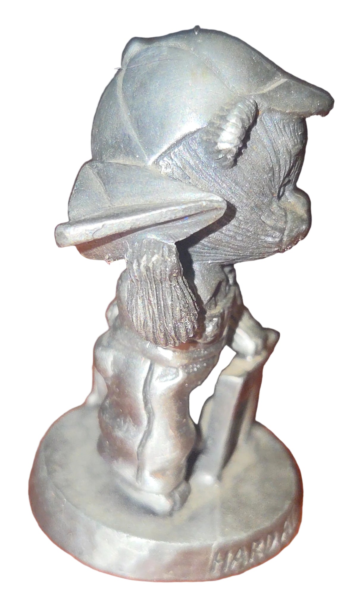 Vintage Avon Pewter Benjamin Bearington Little Bear Hard at Work Paper Airplane No Box