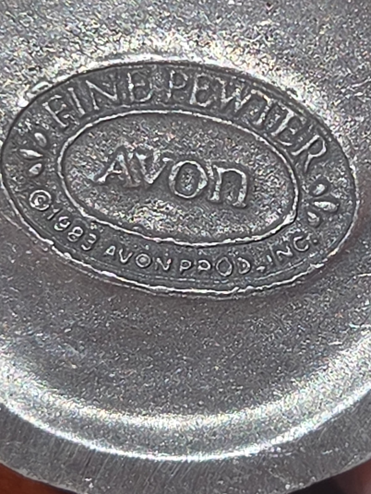 Vintage Avon Pewter Benjamin Bearington Little Bear Hard at Work Paper Airplane No Box