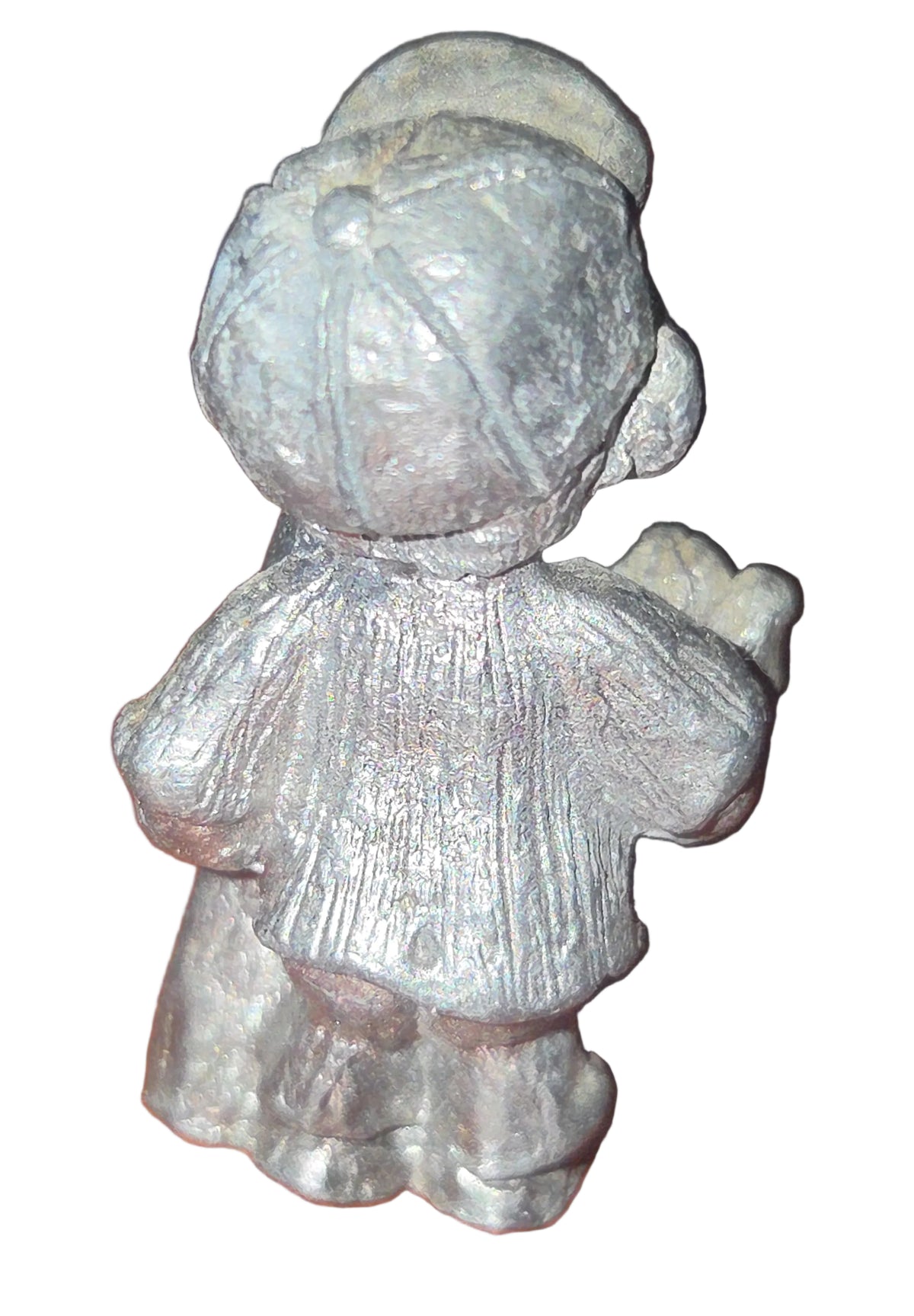Vintage Mini Pewter Baseball Player Boy