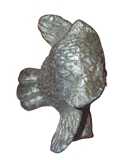 Vintage Mini Pewter Pewter Barn Owl on Tree Branch