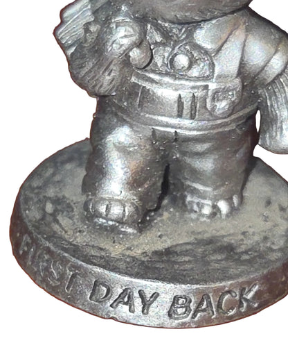Vintage Avon Pewter Benjamin Bearington Little Bear First Day Back Summer is Over