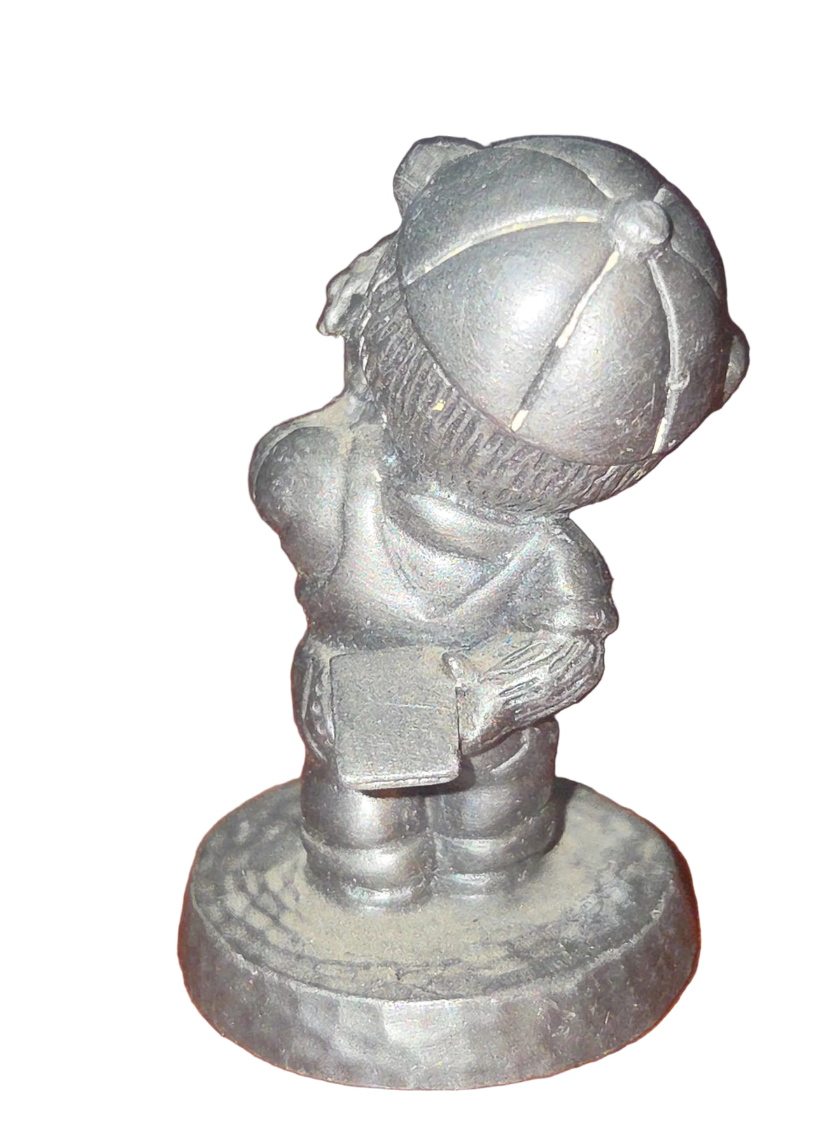 Vintage Avon Pewter Benjamin Bearington Little Bear Report Card Day Flowers