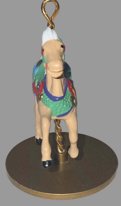 Vintage Hallmark Keepsake Ornanents Carousel Horses Complete Series Set of 4 No Boxes ho67