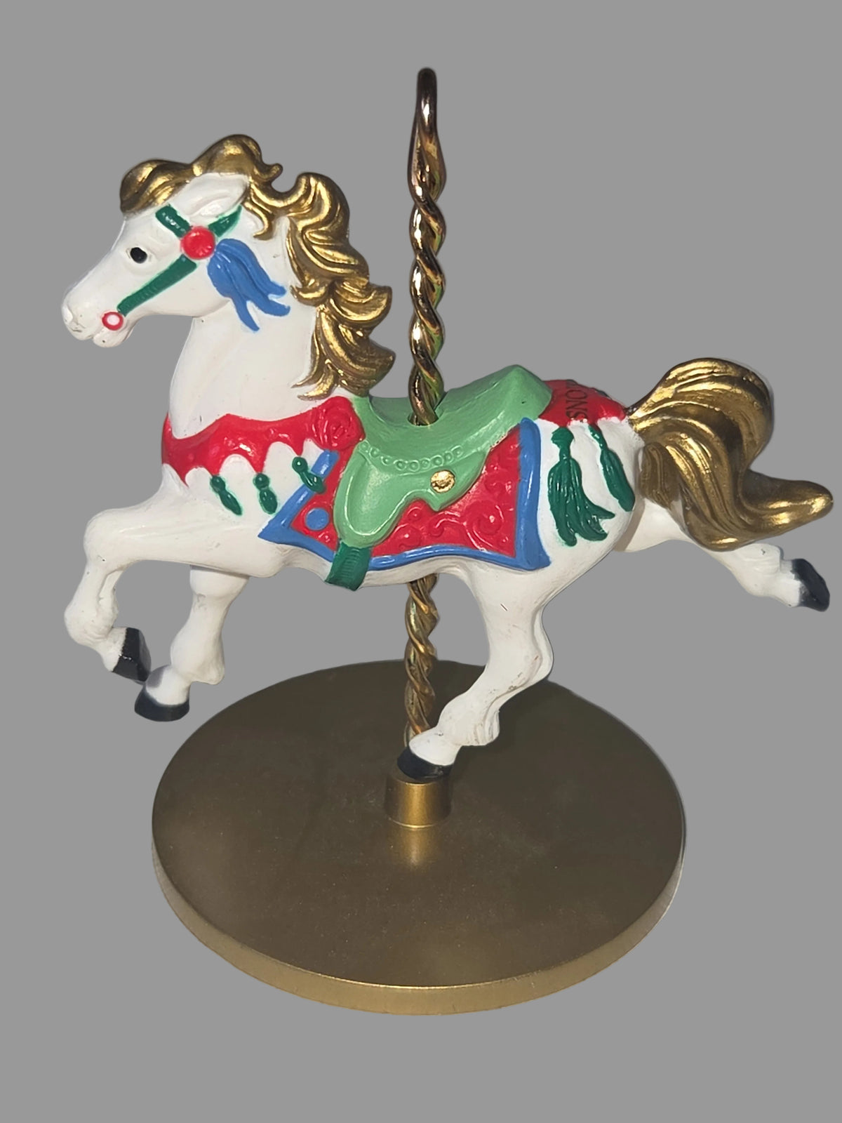 Vintage Hallmark Keepsake Ornanents Carousel Horses Complete Series Set of 4 No Boxes ho67