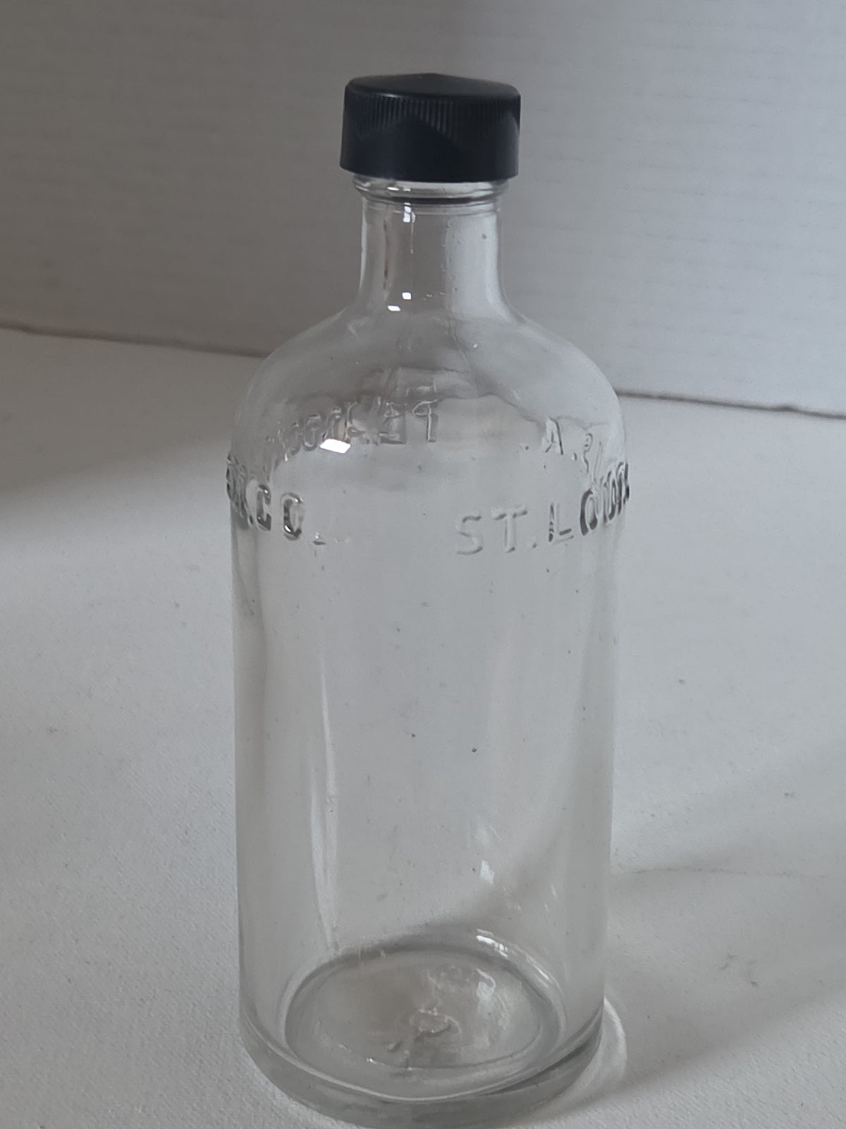Vintage Medicine Bottle Peacock Chem. Co. St. Louis, USA 6 Inches tall Owens vmb11