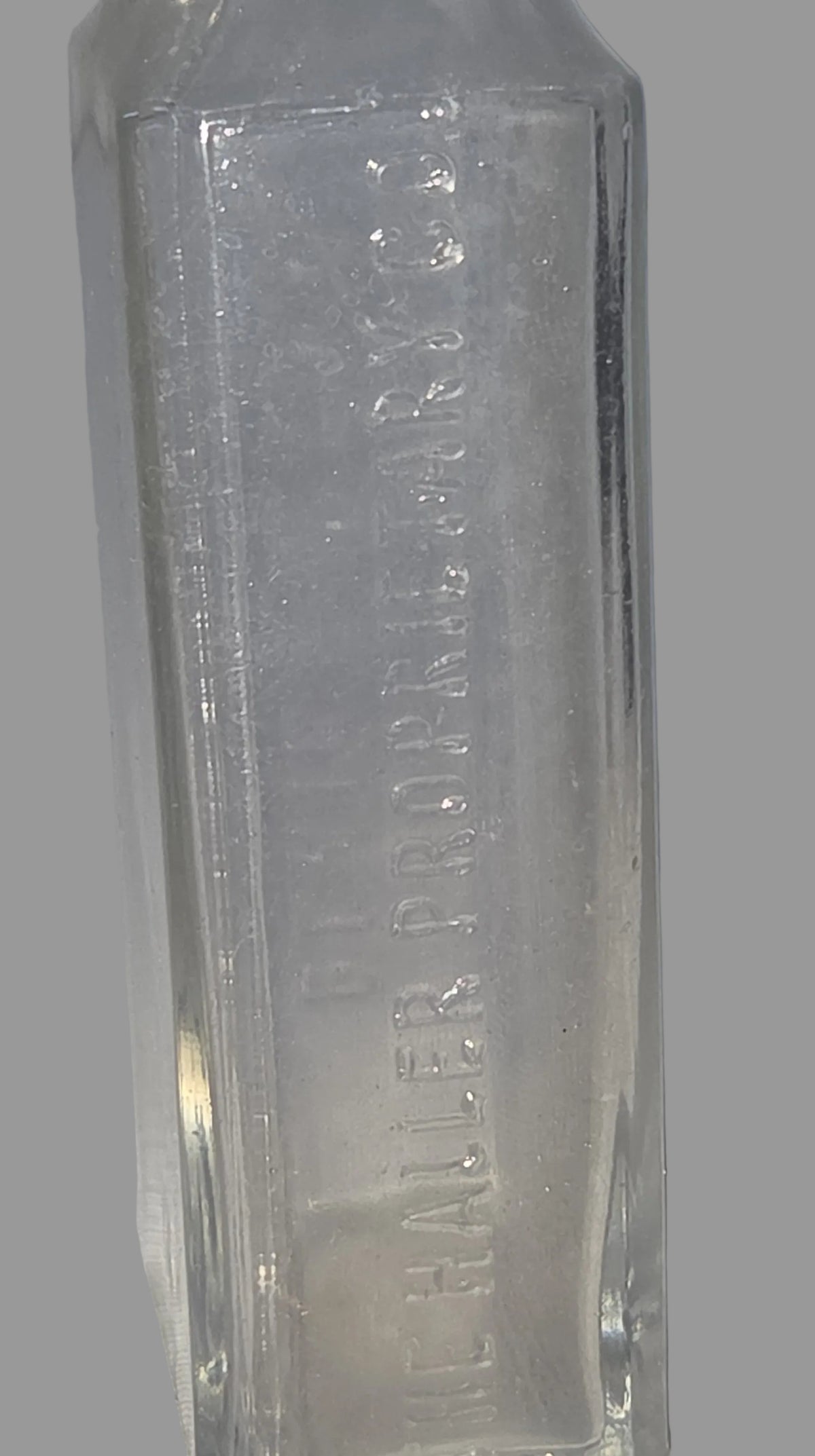 Vintage Medicine Bottle The Haller Proprietary Co Blair Nebraska vb71