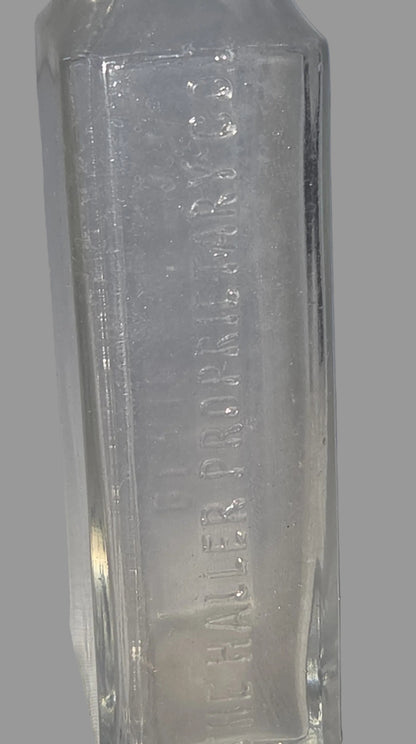 Vintage Medicine Bottle The Haller Proprietary Co Blair Nebraska vb71