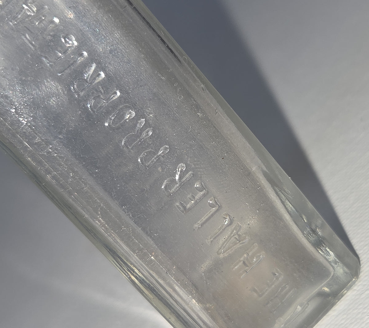 Vintage Medicine Bottle The Haller Proprietary Co Blair Nebraska vb71