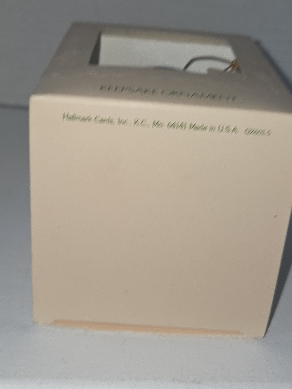 Vintage 1981 Hallmark Baby’s First Christmas Ornament | Blue Satin Ball | Boxed (Copy)