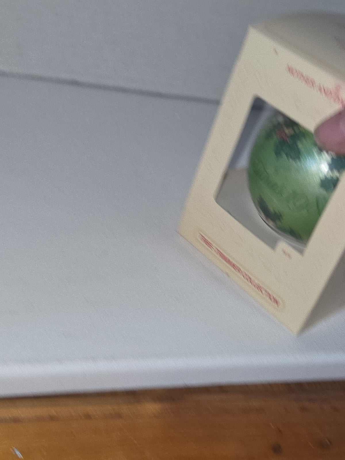 Vintage Hallmark Tree-Trimmer Glass Ornament Mother And Dad Dated 1980 Tree Trimmer Collection 1980 (Copy)