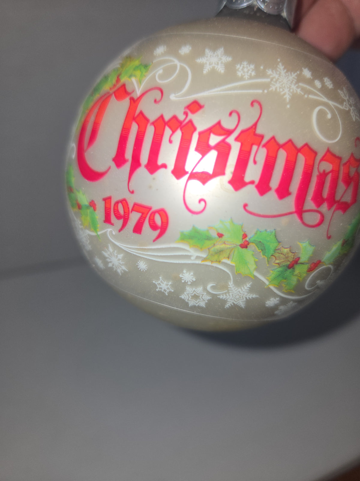Vintage Hallmark Tree-Trimmer Glass Ornament 1979 Hallmark Glass Ornament The Wonders Of Love (Copy)