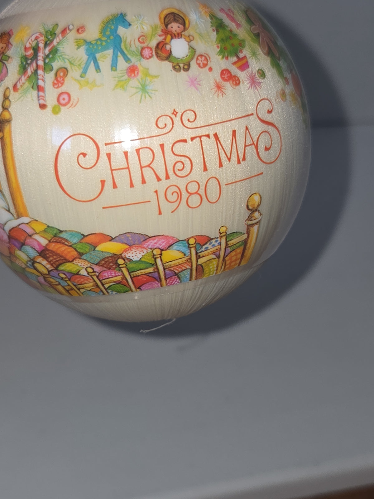 Vintage Hallmark Ornament for Granddaughter Girl Christmas Satin Round Ball 1980 (Copy)