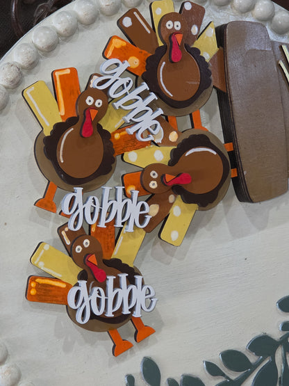 Turkey Insert for Interchangeable Pot Spilling Door Sign *Sign Sold Seperately*