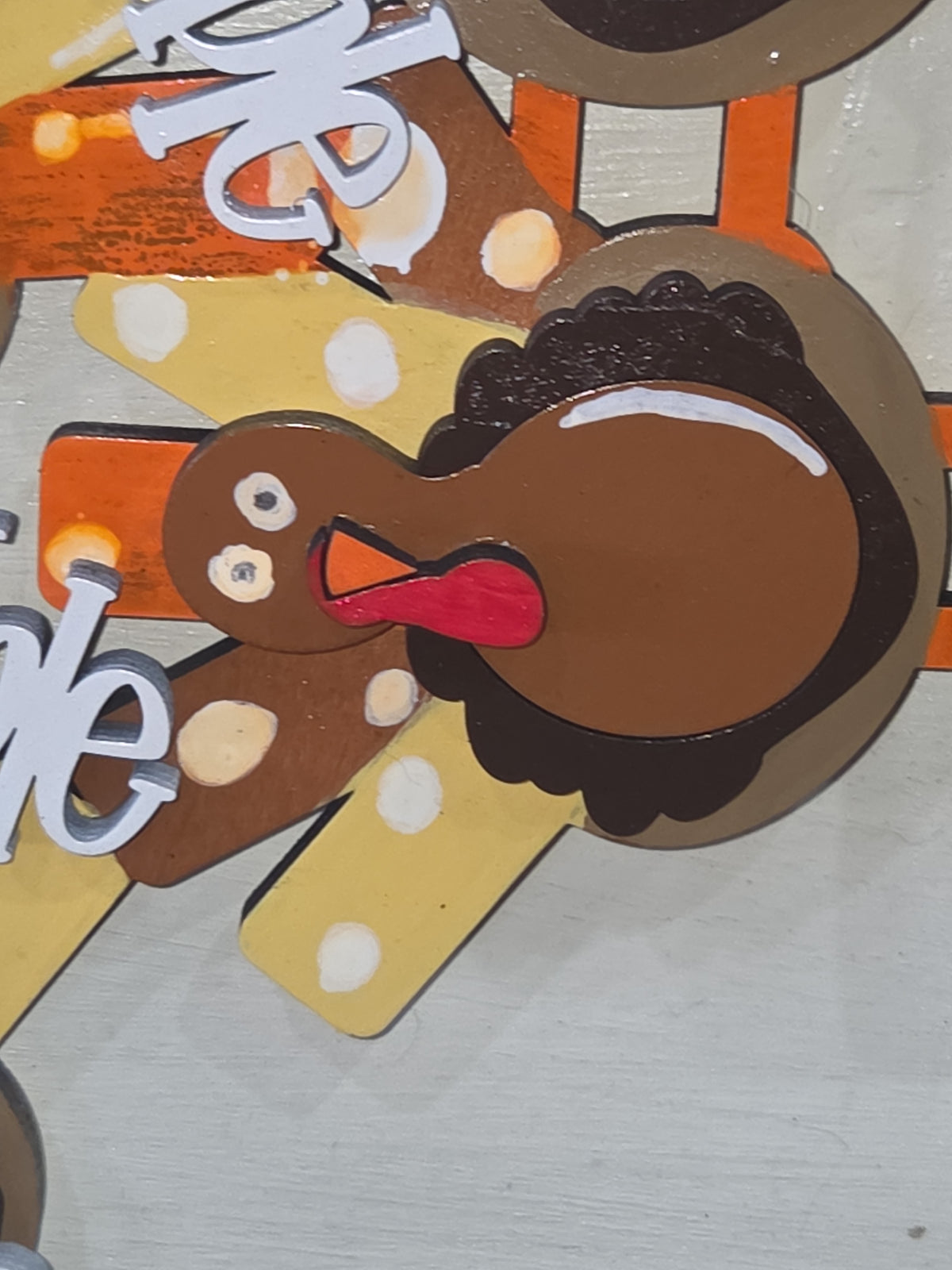 Turkey Insert for Interchangeable Pot Spilling Door Sign *Sign Sold Seperately*