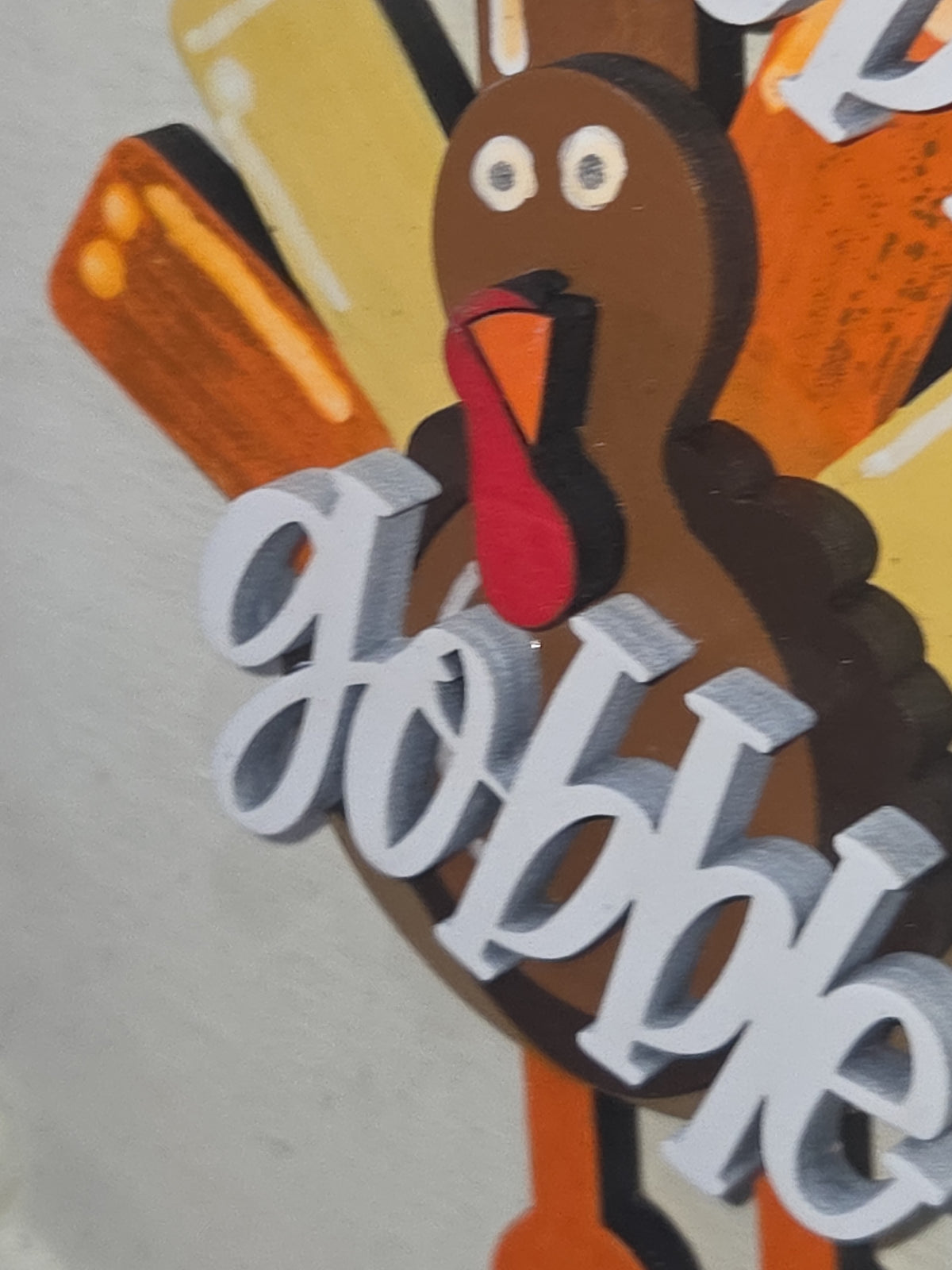 Turkey Insert for Interchangeable Pot Spilling Door Sign *Sign Sold Seperately*