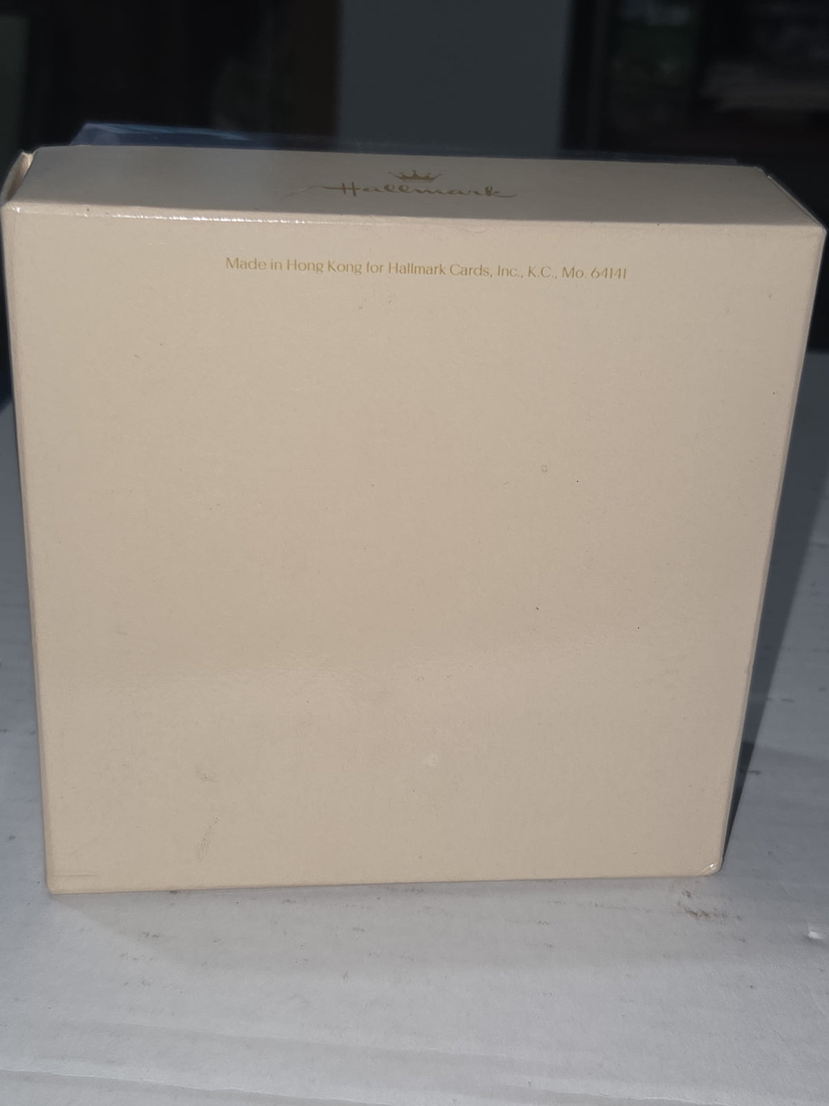 Vintage Hallmark Keepsake Ornament Workshop Santa's with Box 1982