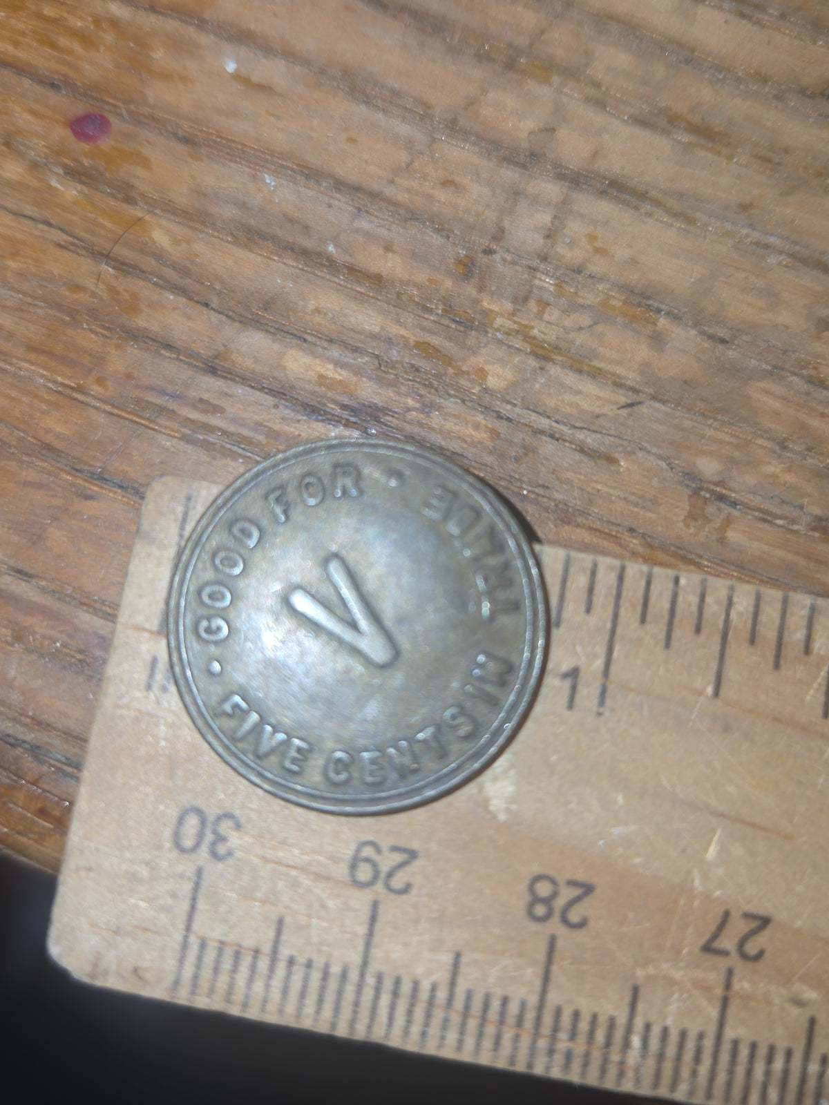 Vintage Metal Trade Token or Merchant Token Louis Vavricka in Blue Hill Nebraska