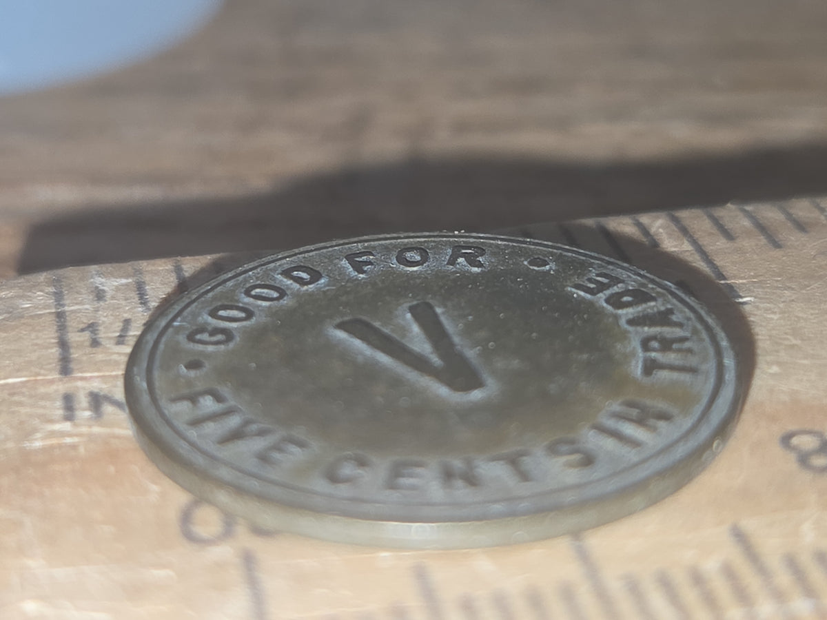 Vintage Metal Trade Token or Merchant Token Louis Vavricka in Blue Hill Nebraska
