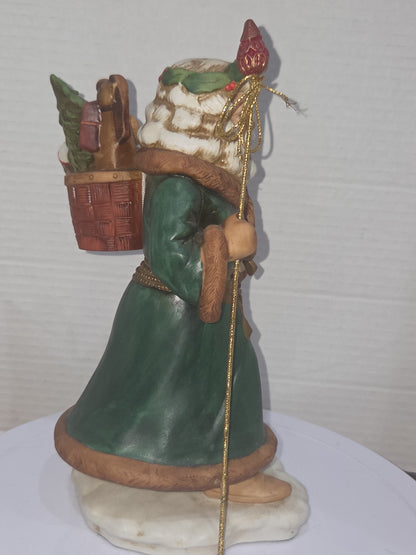 Vintage Ceramic Santa Father Xmas 9 1/4"