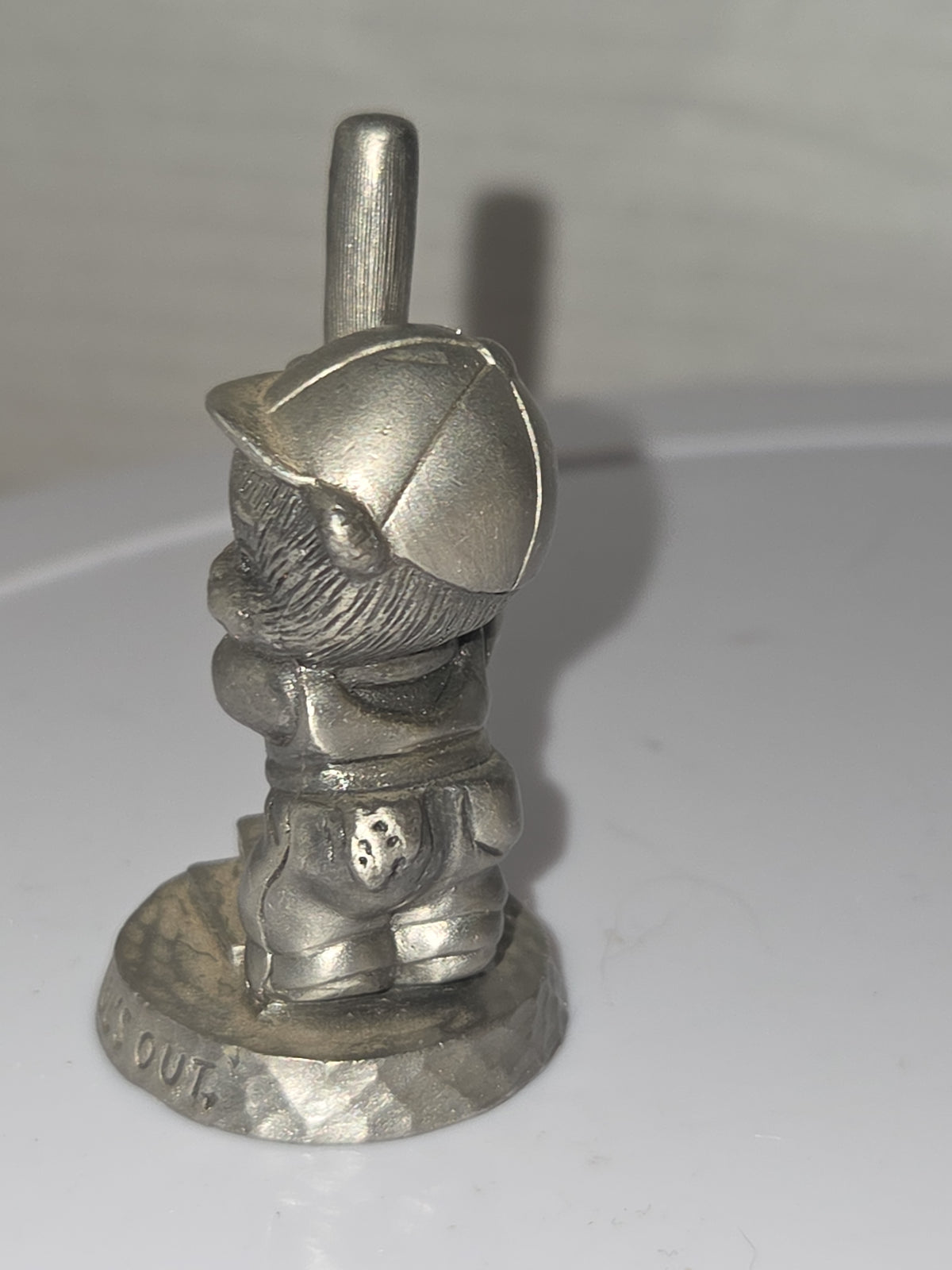 Vintage Avon Pewter Benjamin Bearington Little Bear Schools Out Baseball No Box