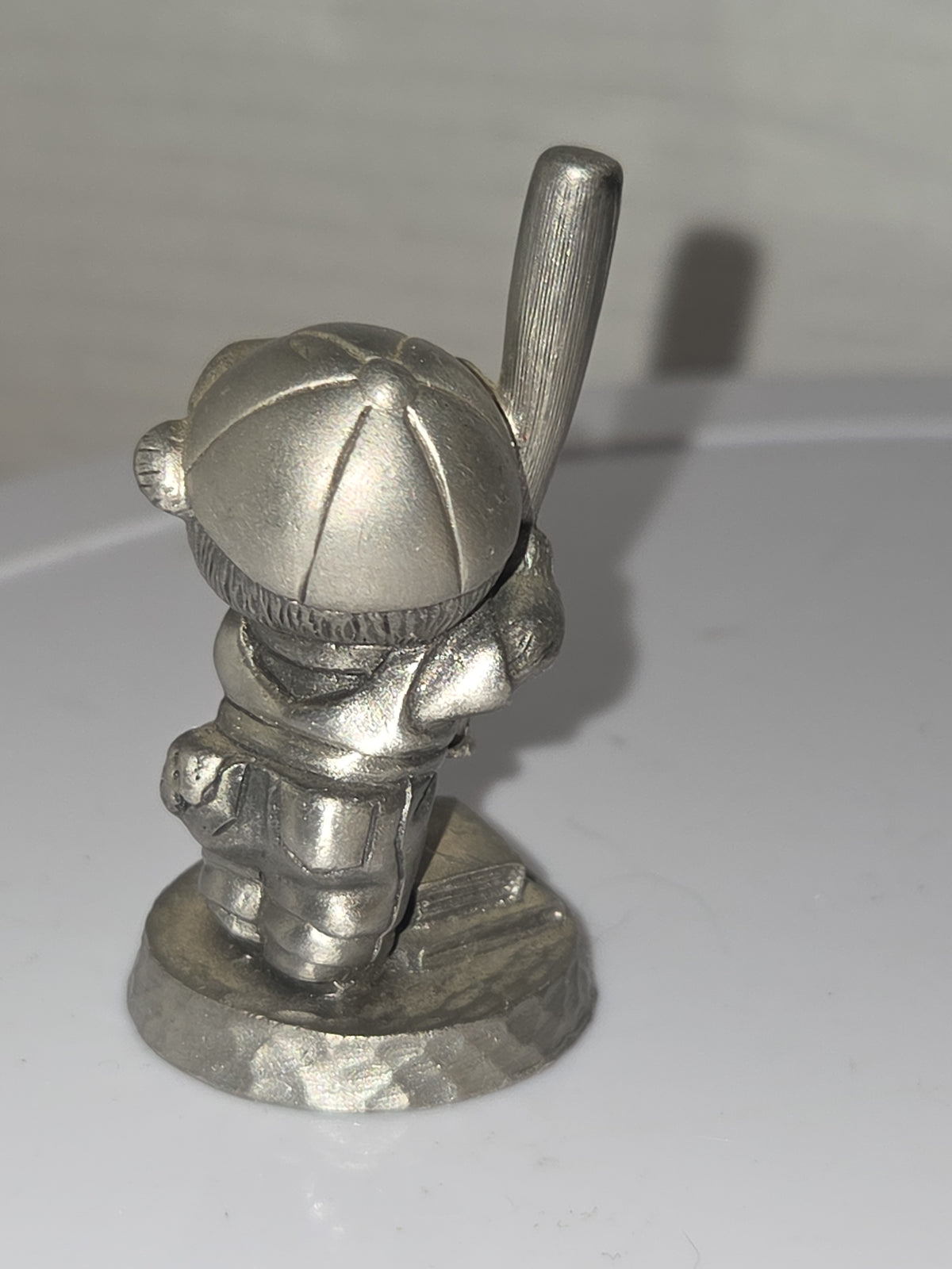 Vintage Avon Pewter Benjamin Bearington Little Bear Schools Out Baseball No Box