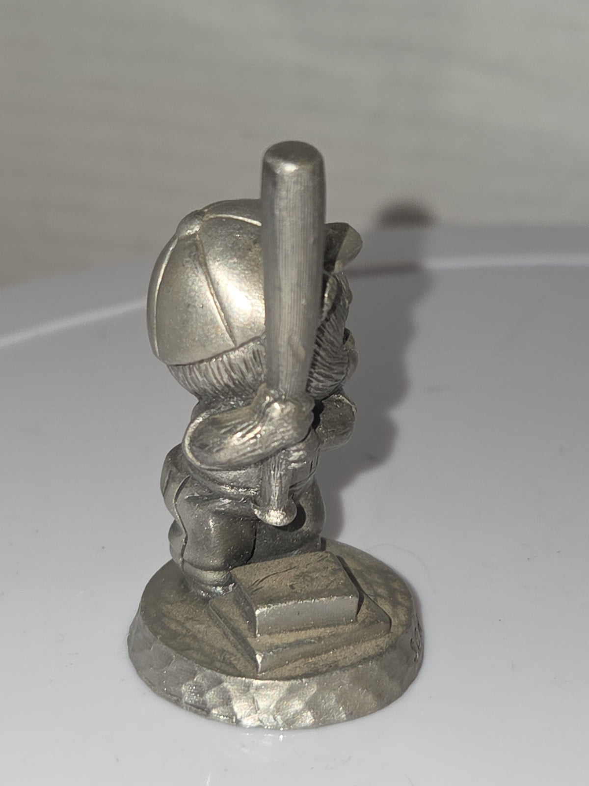 Vintage Avon Pewter Benjamin Bearington Little Bear Schools Out Baseball No Box