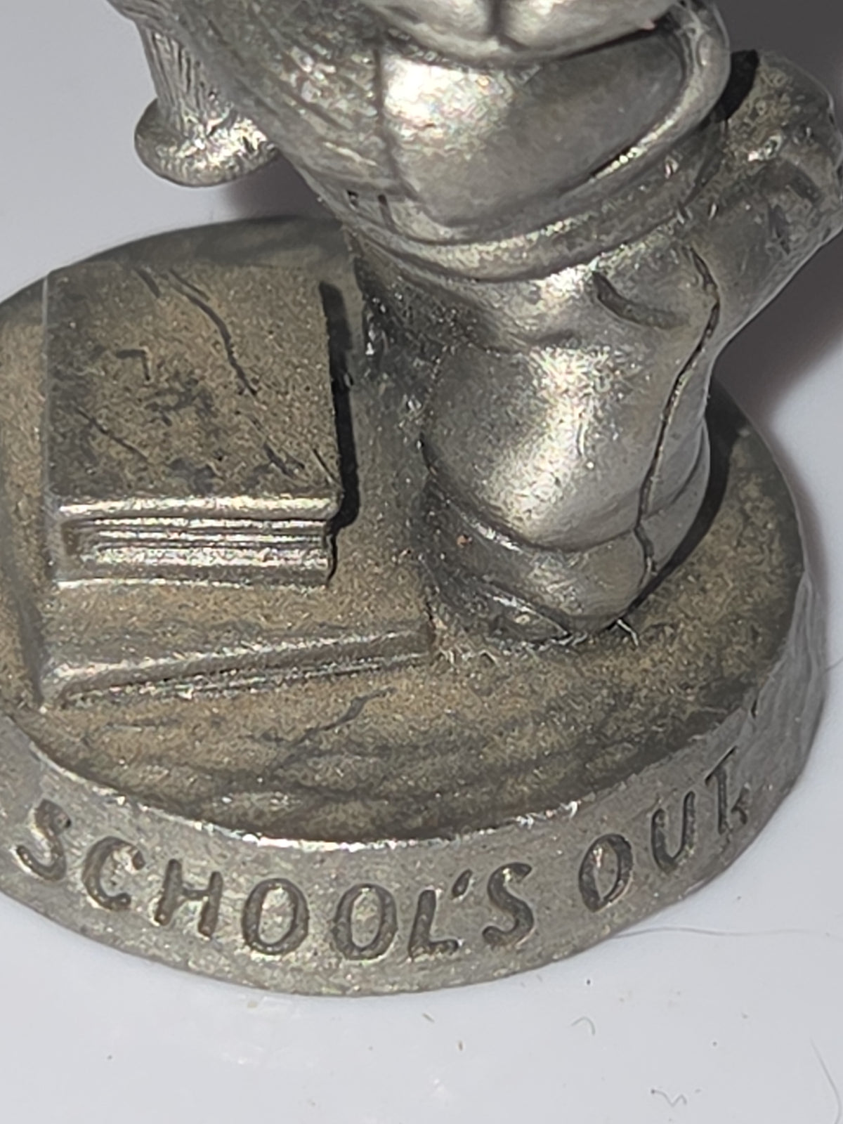 Vintage Avon Pewter Benjamin Bearington Little Bear Schools Out Baseball No Box