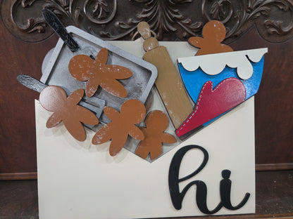 Baking Gingerbread Cookies Insert for Envelope Door Sign *sign sold seperately* EI41 (Copy)