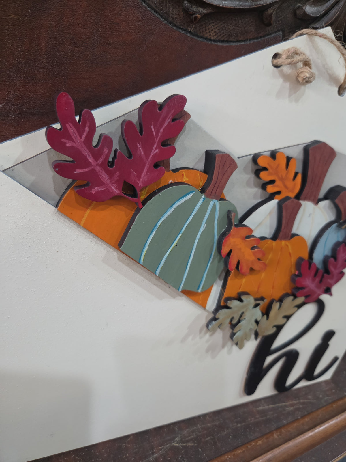 Fall Pumpkin Leaves Insert for Envelope Door Sign *sign sold seperately*