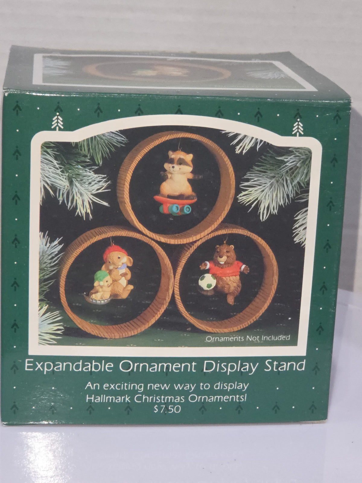 Vintage Hallmark Expandable Ornament Display Stand with 3 Rings NOS 1985
