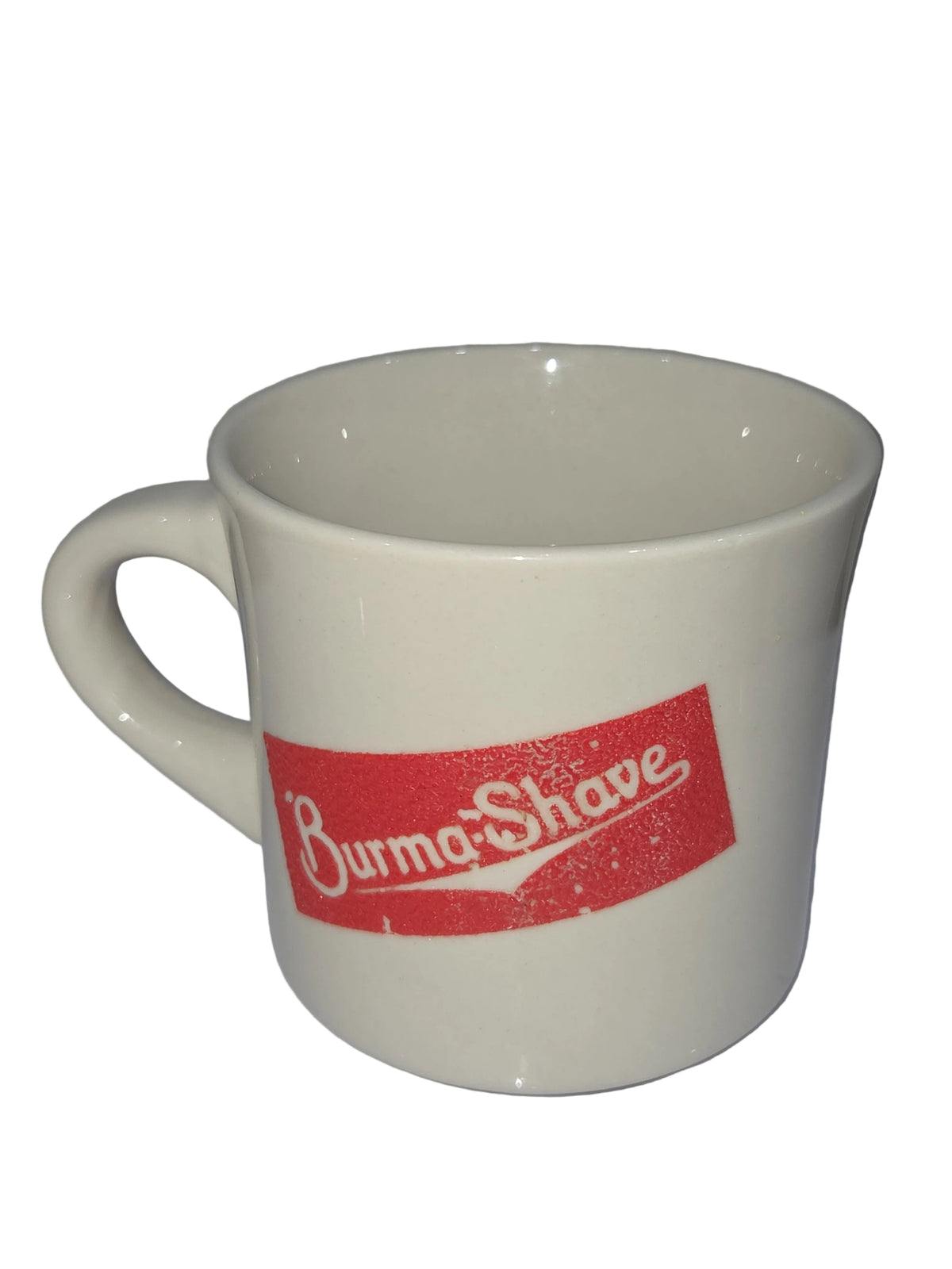 Vintage Burma Shave Ceramic Shave Cup with Shave Brush