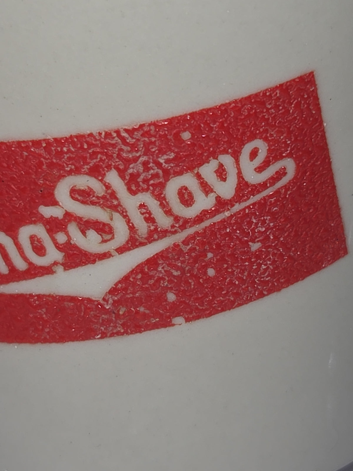 Vintage Burma Shave Ceramic Shave Cup with Shave Brush