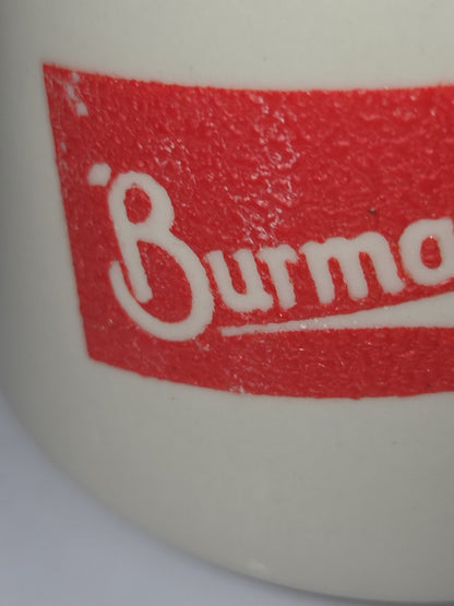 Vintage Burma Shave Ceramic Shave Cup with Shave Brush