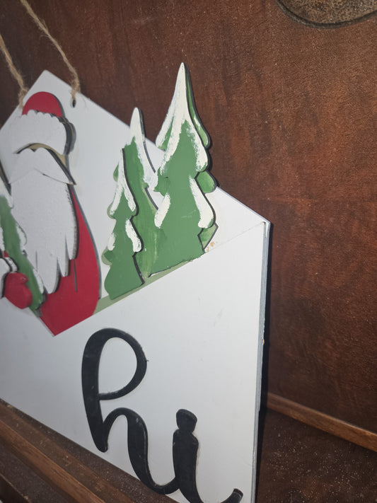 Santa Insert for Envelope Door Sign *sign sold seperately*