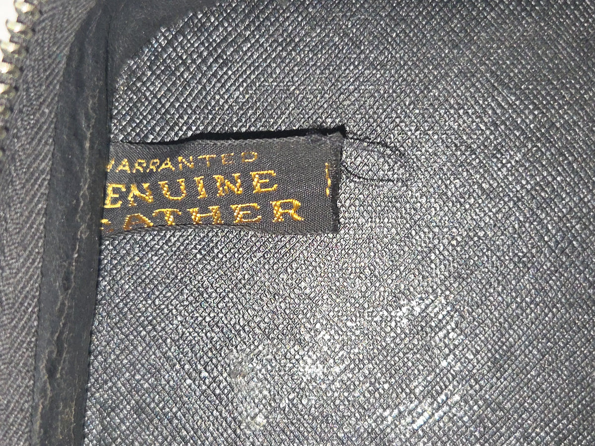 Vintage Men’s Grooming Travel Kit Toiletry Set Textured Leather