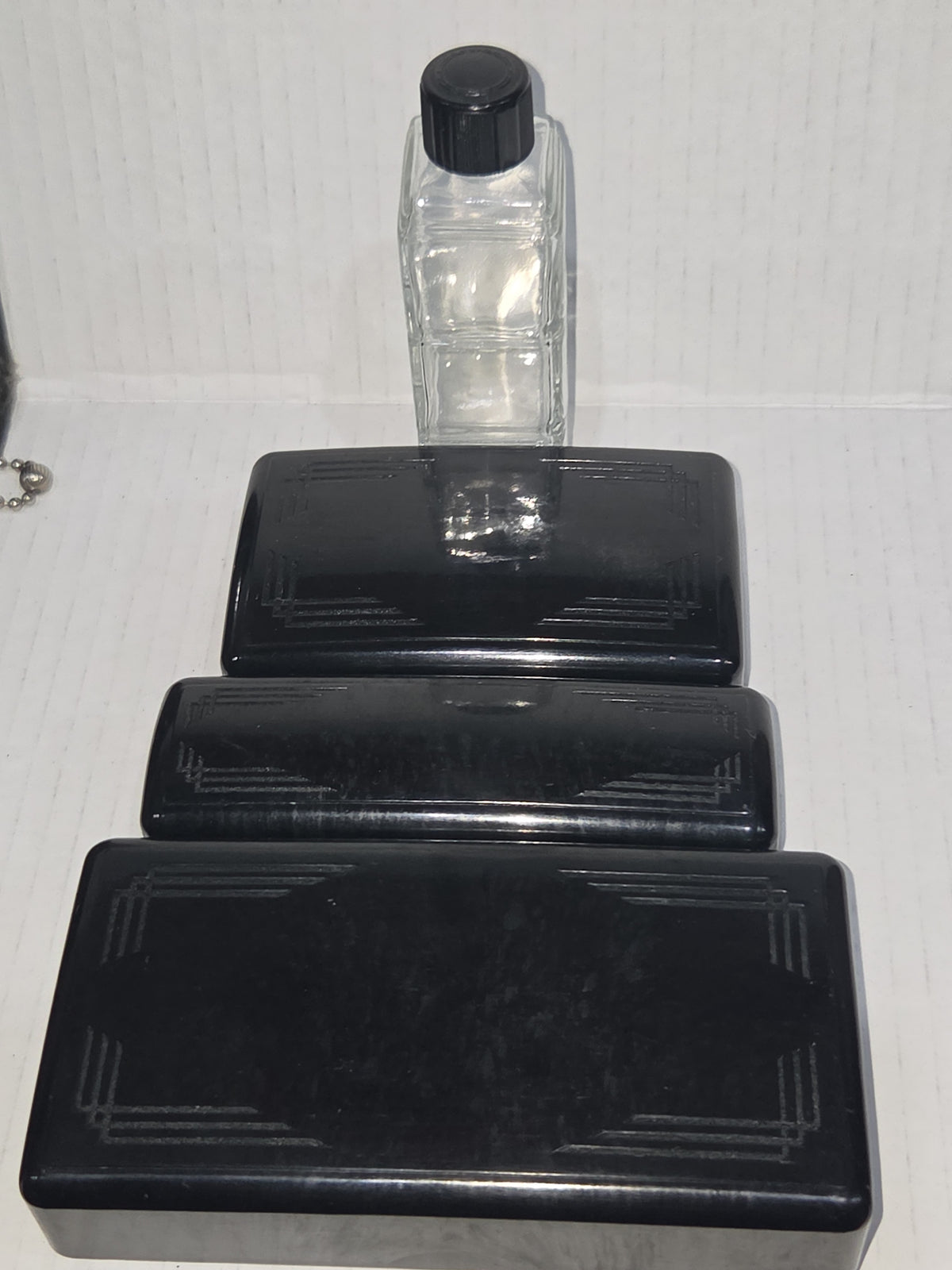Vintage Men’s Grooming Travel Kit Toiletry Set Textured Leather