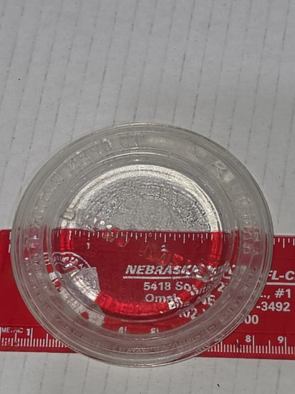 Antique Glass Jar Insert Lid Replacement Notch 3 1/4"