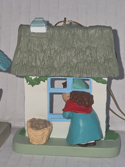 Vintage Hallmark Keepsake Ornaments Three Windows of the World Series Holland 2nd 1986 Germany 5th 1989 Irish 6th 1990