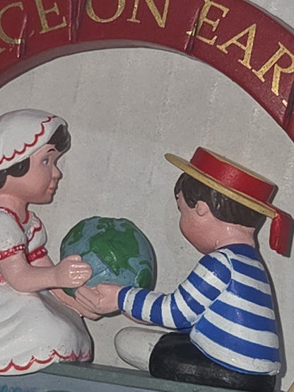 Vintage Hallmark Keepsake Ornament Italy First in Peace on Earth Series 1991