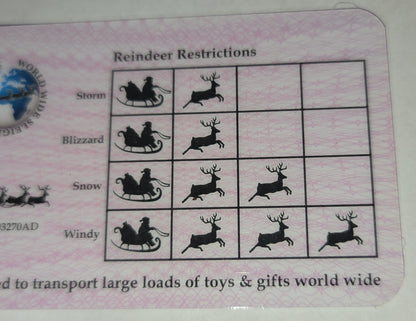 Santa Flying License – Christmas Morning Surprise Novelty Card