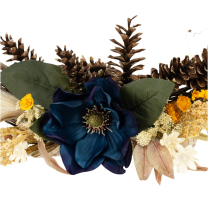 Oblong Large Floral Wreath | 25" x 15" | KJ Made