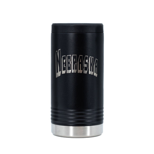Insulated Nebraska Engraved Slim Can Cooler | Multiple Colors | RCK Creations & More