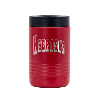 Insulated Nebraska Engraved Can and Bottle Cooler | Multiple Colors | RCK Creations & More