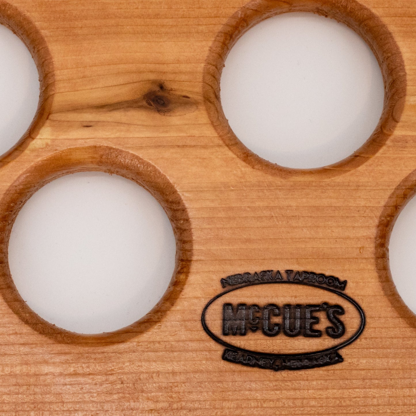 Flight Board & Glasses Set | Four 5 oz Glasses | McCue's Nebraska Taproom