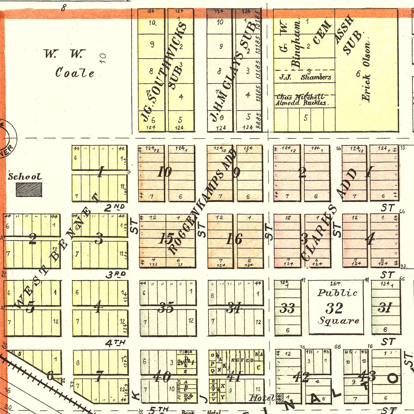 Vintage Map of Bennet, Nebraska 1903 -Not available at Minden location-