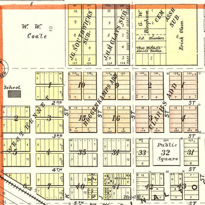 Vintage Map of Bennet, Nebraska 1903 -Not available at Minden location-