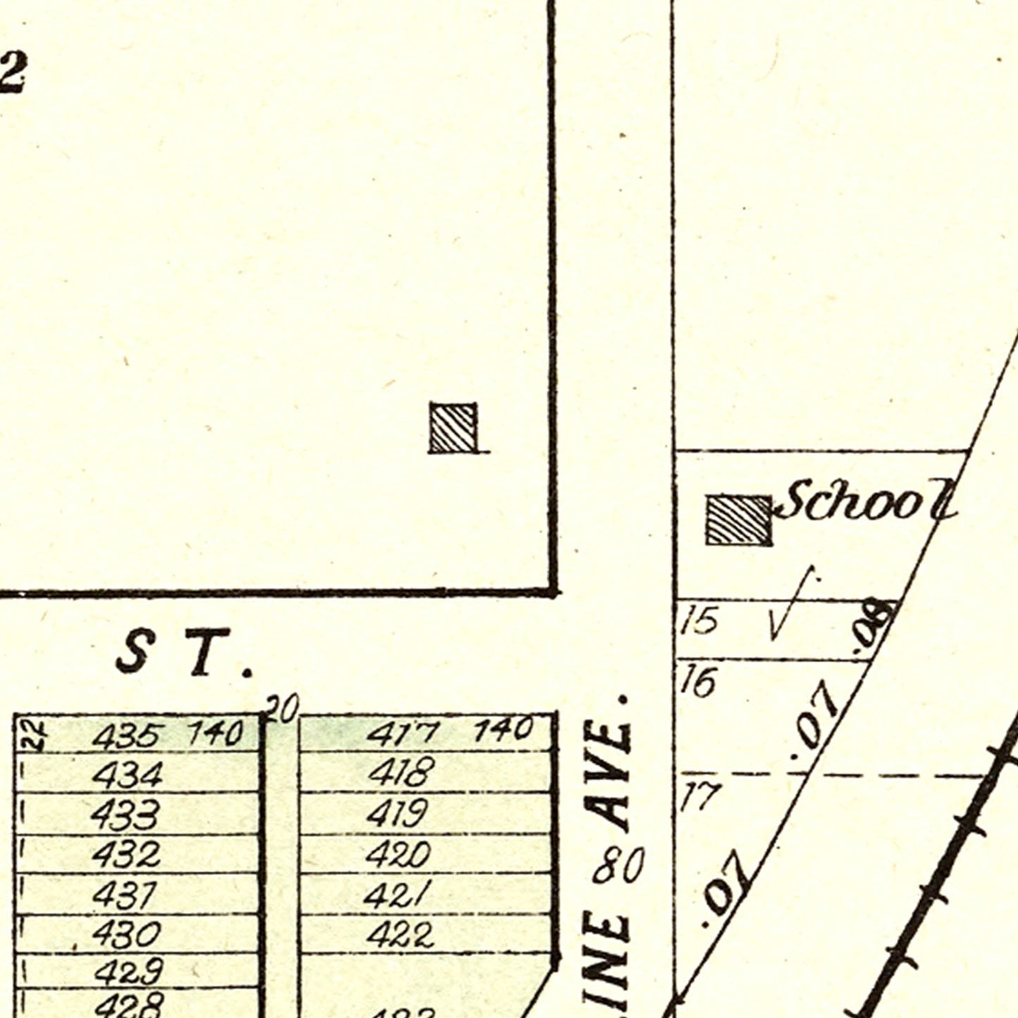 Vintage Map of Denton, Nebraska 1903 -Not available at Minden location-