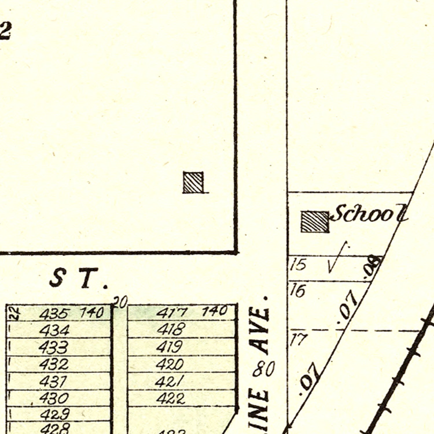 Vintage Map of Denton, Nebraska 1903 -Not available at Minden location-