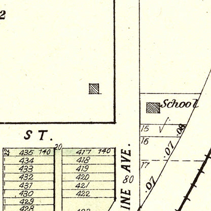 Vintage Map of Denton, Nebraska 1903 -Not available at Minden location-